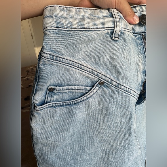 SOLD! Sandro Paris Mini Denim Skirt Size 2 Small - Picture 5 of 16